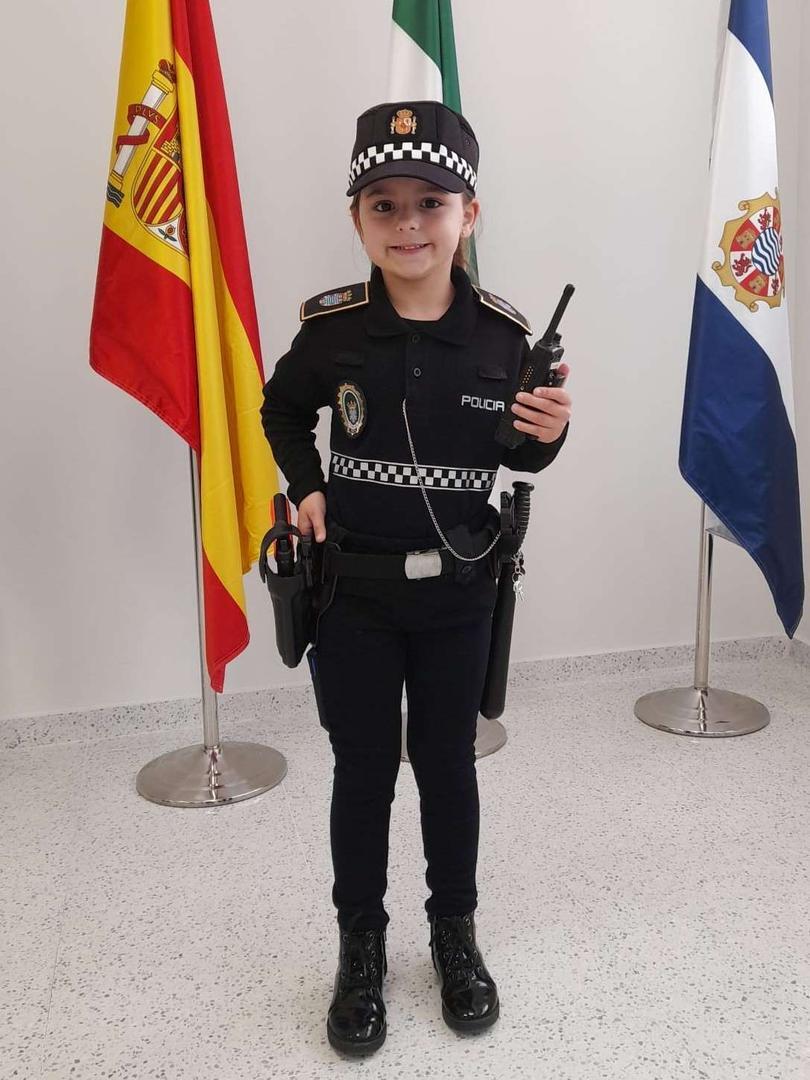 Daniella en la Jefatura de la Policía Local de Jerez