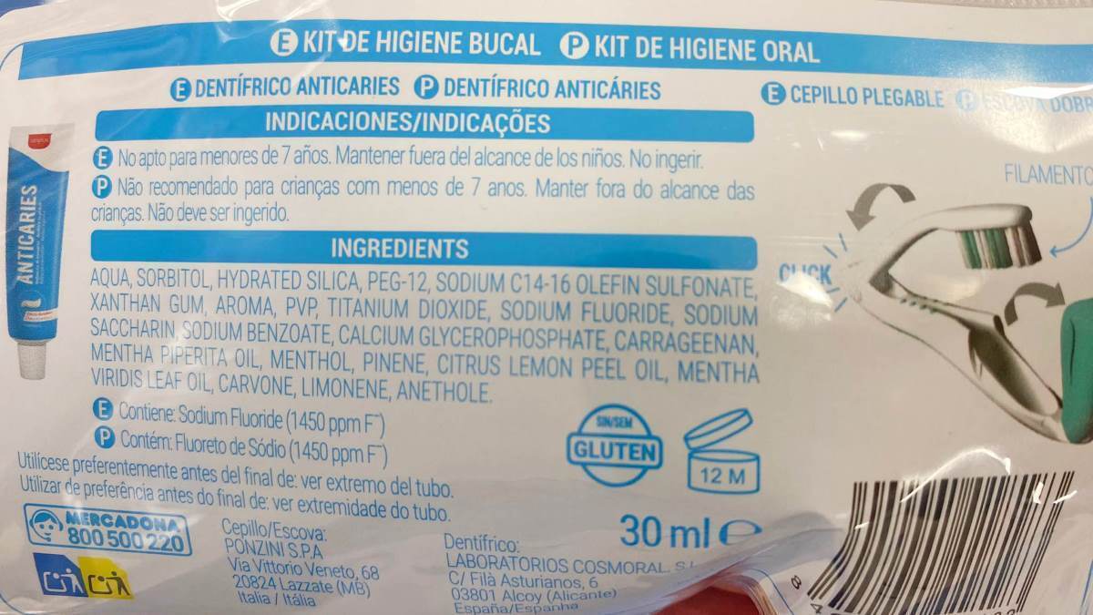 Kit Higiene oral anticaries de Mercadona