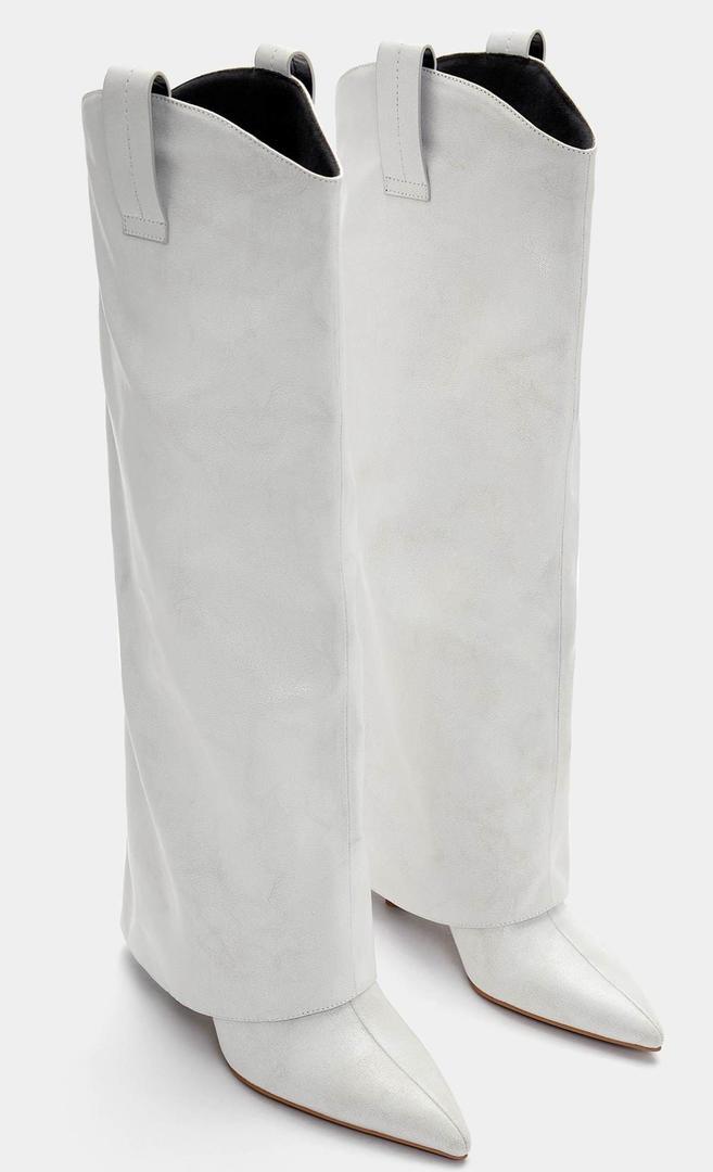 Botas polainas tacón fino de Pull&Bear