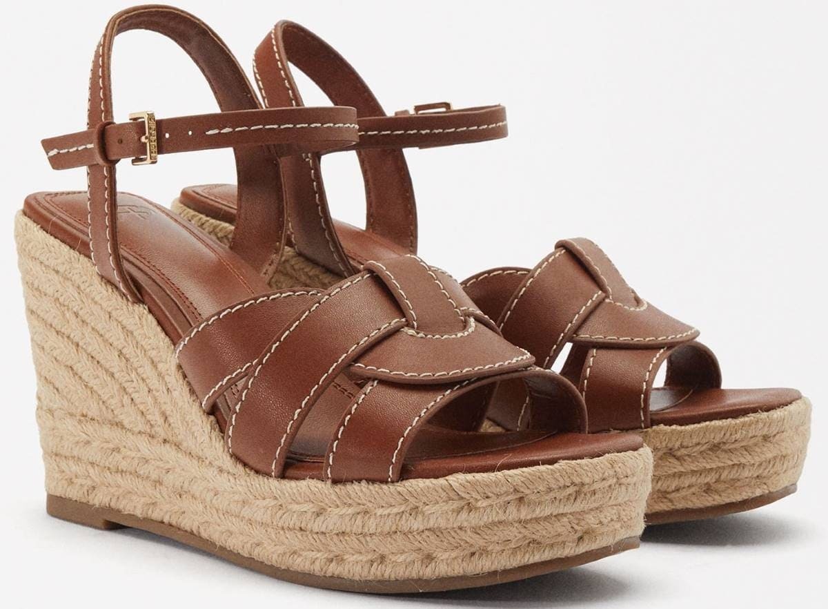 Sandalias tacón plataforma yute de Parfois