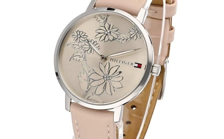 Tommy Hilfiger Reloj Analógico de Cuarzo para mujer con Correa en piel Rosa de Amazon