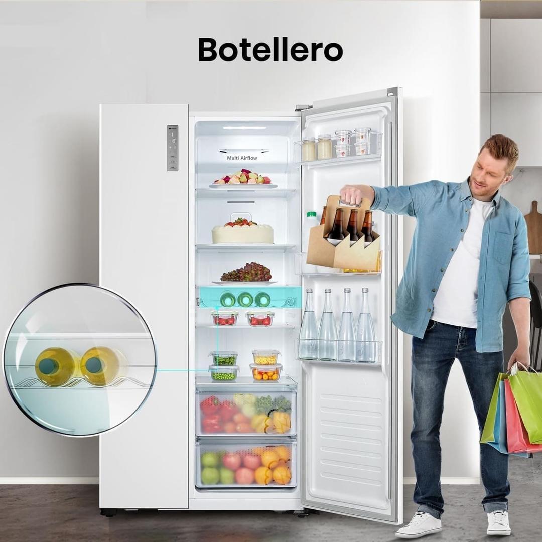 El frigorífico Americano Hisense No Frost de 519 litros blanco en Carrefour