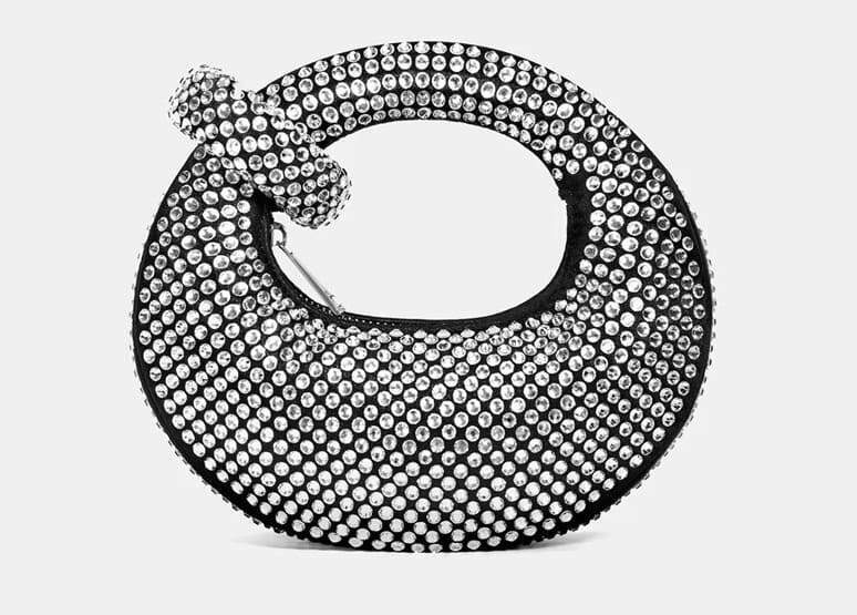 El bolso de mano mini Abacus en negro con strass de JW Pei en El Corte Inglés