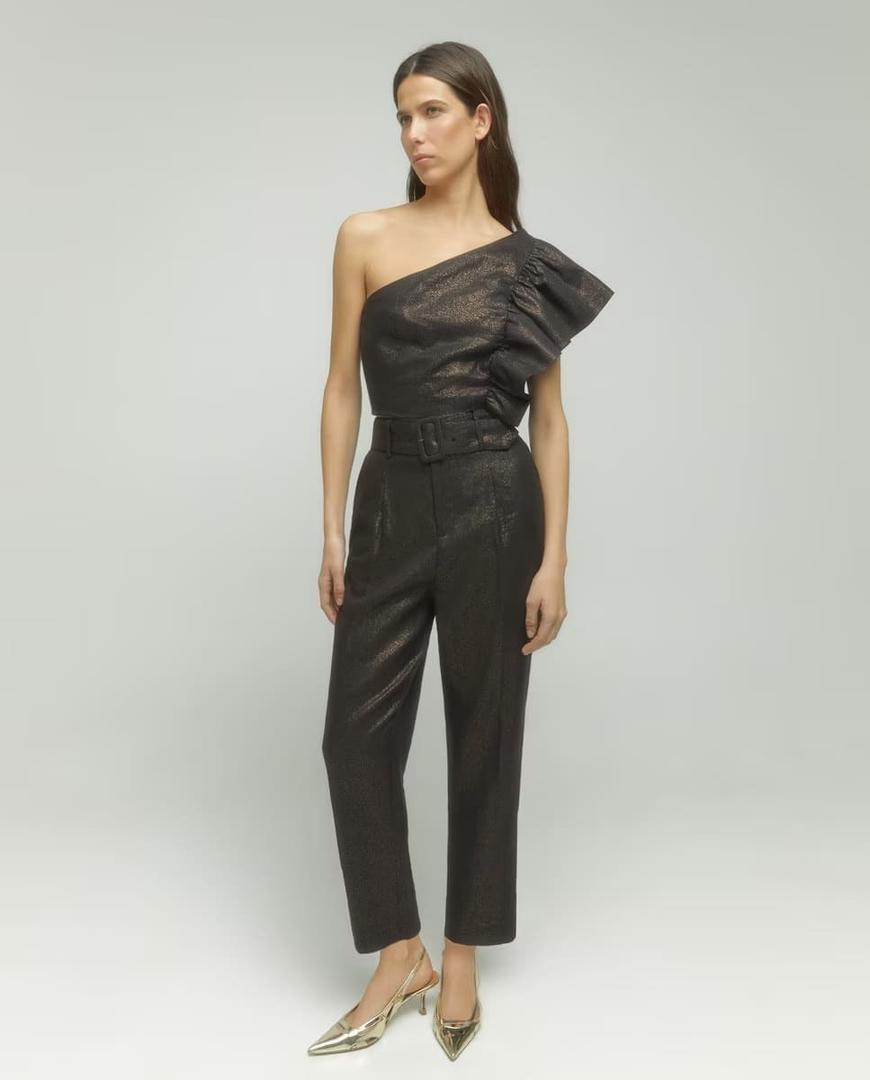 El top de mujer asimétrico con volante de Tintoretto en El Corte Inglés