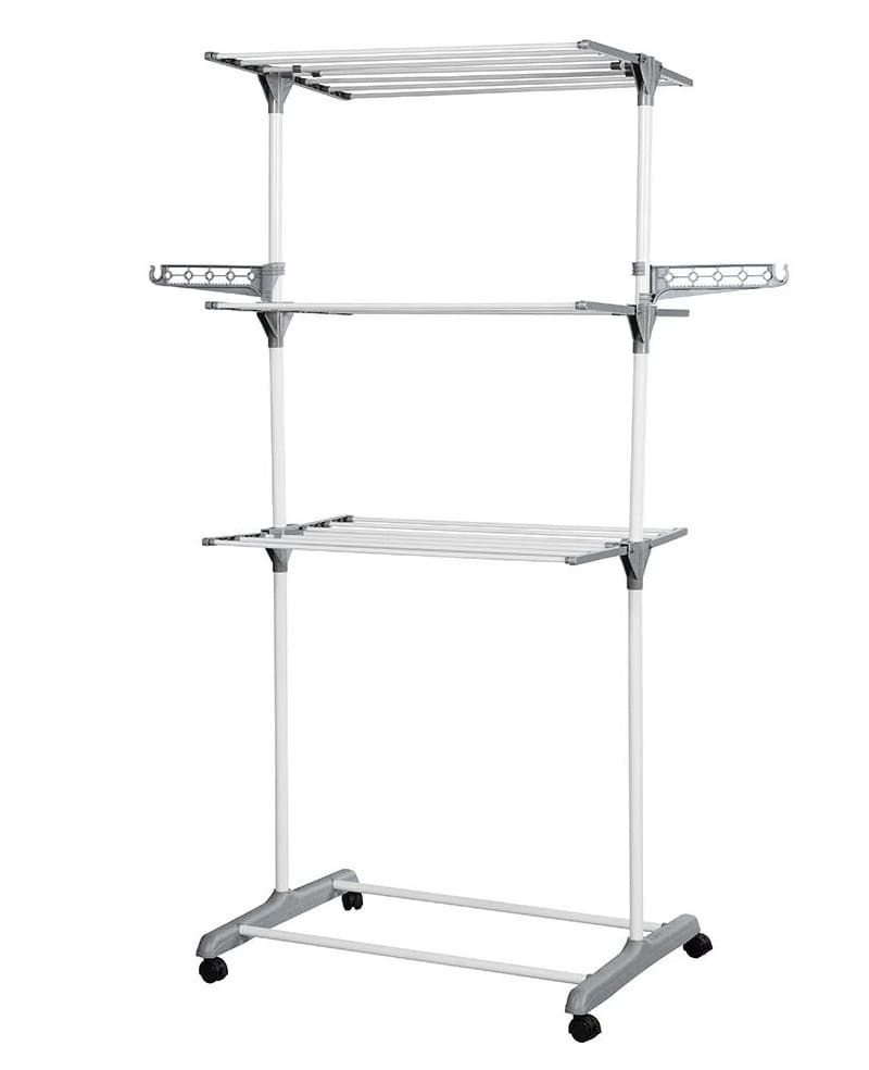 El tendedero de torre con tres niveles para colgar la ropa de Lidl