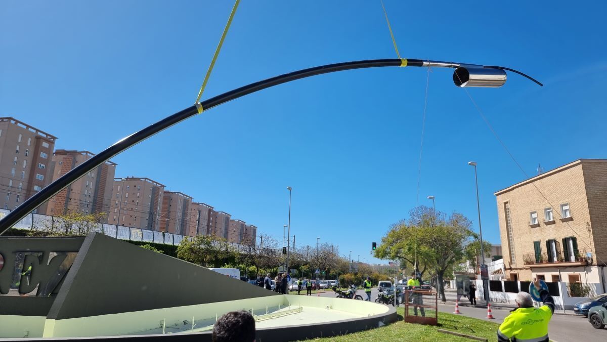 Colocación de la rotonda de la venencia | Jesús Catalán