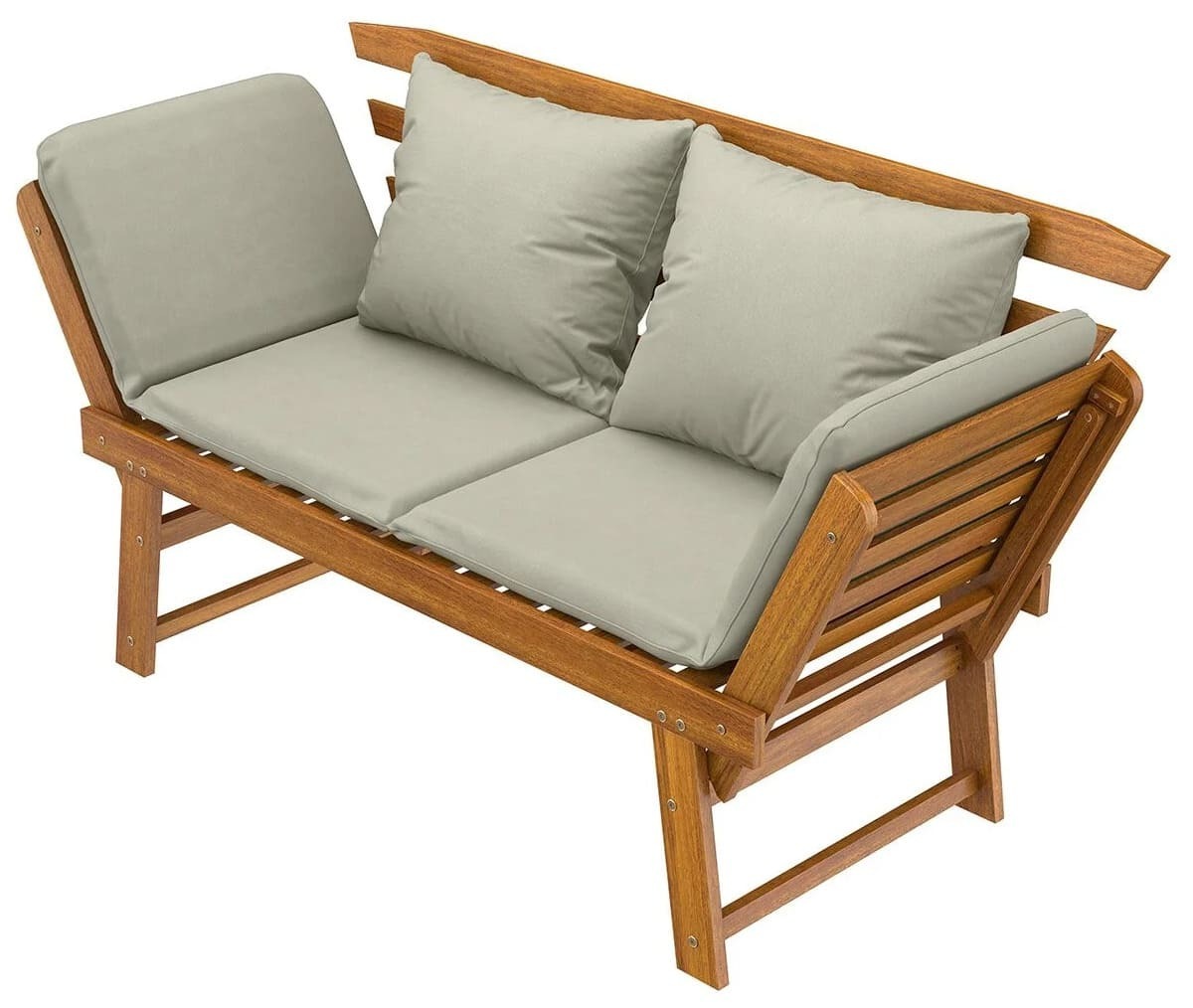 El banco de madera de acacia para jardín de Lidl