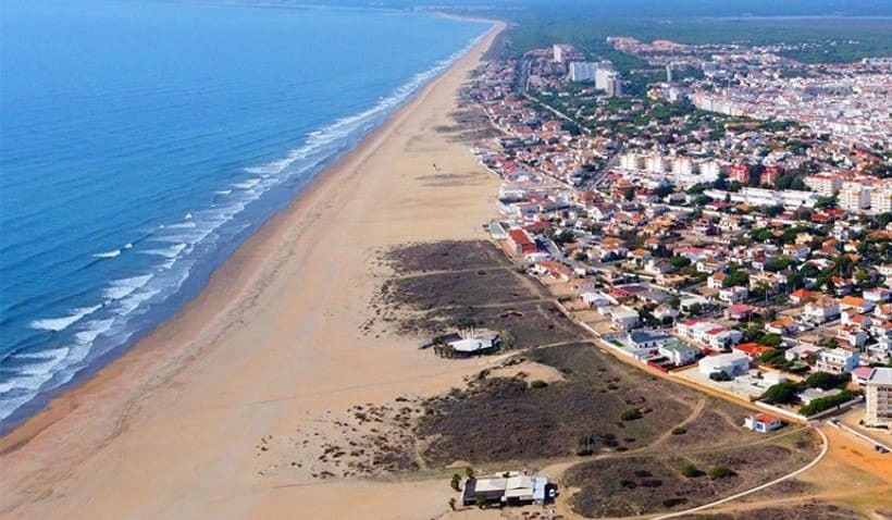 Vista aérea de Punta Umbría