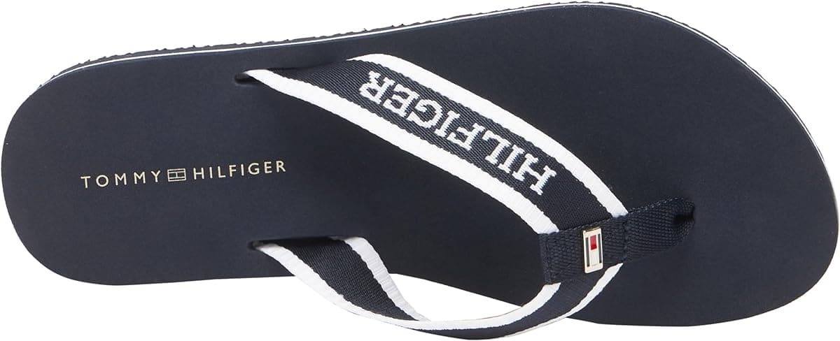 Tommy Hilfiger Hilfiger Webbing Pool Slide chancla mujer de Amazon