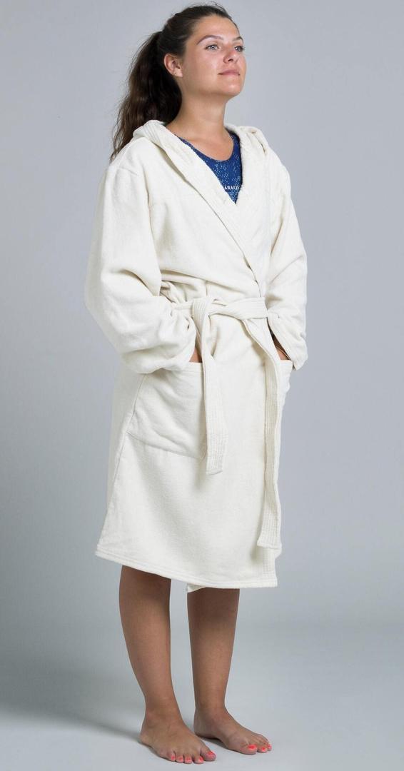 WATKO Albornoz Mujer algodón grueso con capucha de Decathlon