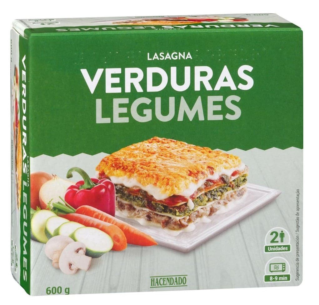 Lasaña de verduras