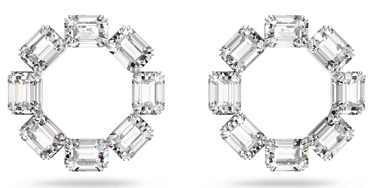 Los pendientes de aro modelo Millenia de Swarovski