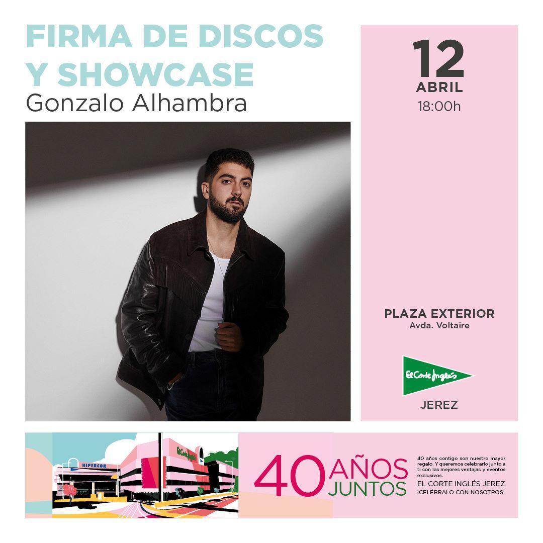 Firma de discos de Gonzalo Alhambra en El Corte Inglés de Jerez