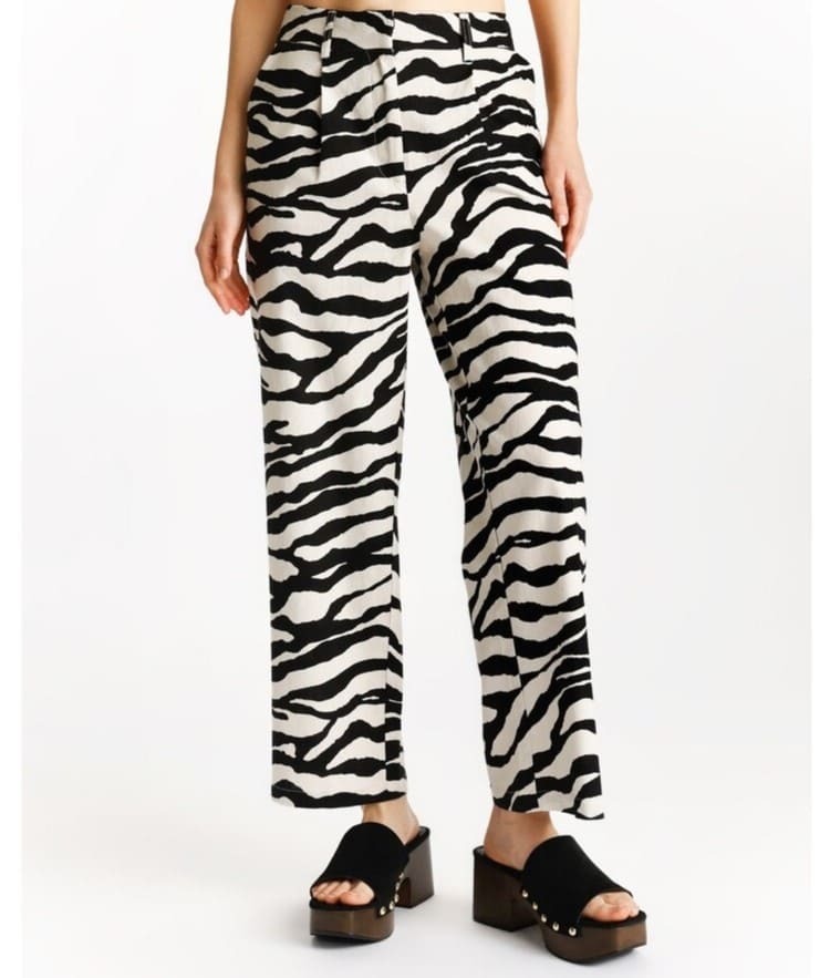 Pantalón lino algodón de Lefties