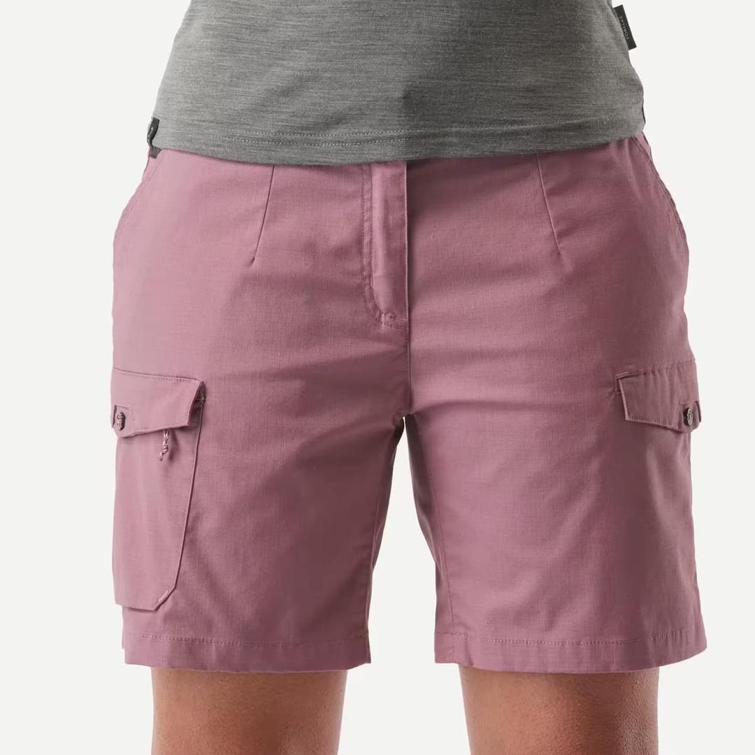 El pantalón corto cargo con bolsillos de Forclaz Travel 100 en Decathlon