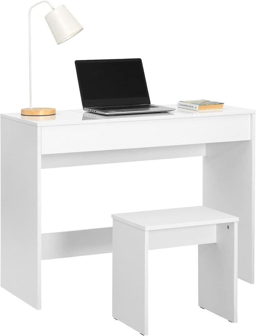 WOLTU Juego Tocador de Maquillaje con Taburete y Espejo Plegable de Amazon