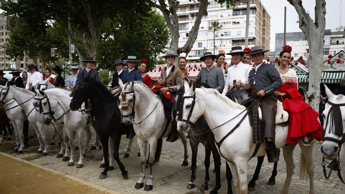 El paseo de caballos de la Feria de Sevilla, un verdadero espectáculo