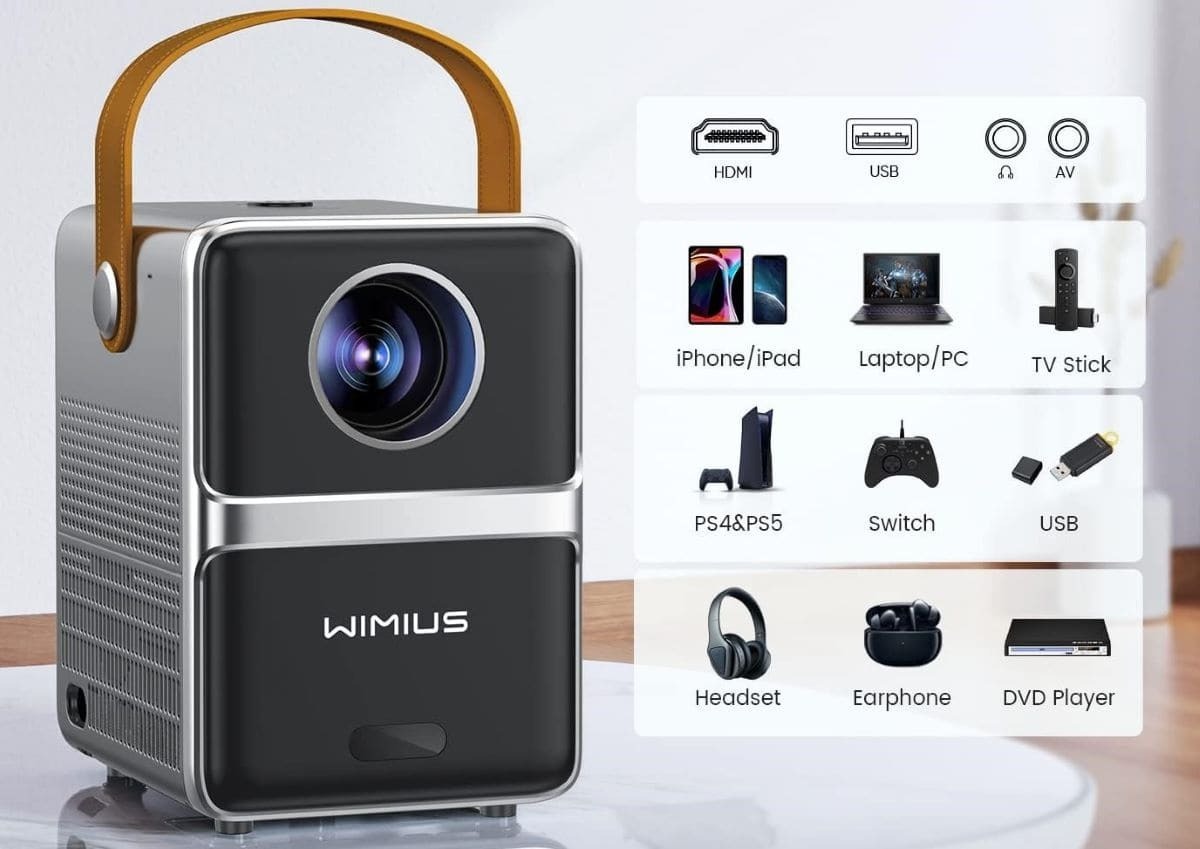 Mini Proyector WiFi Bluetooth portátil de Amazon