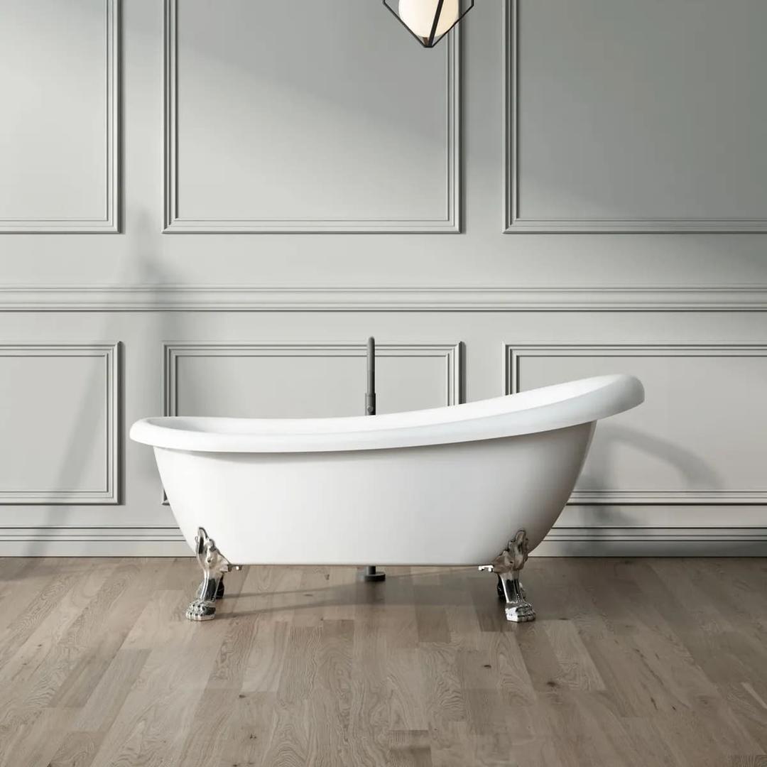 La bañera con patas RICHMOND de 155 cm LEÓN NEGRAS de Leroy Merlin