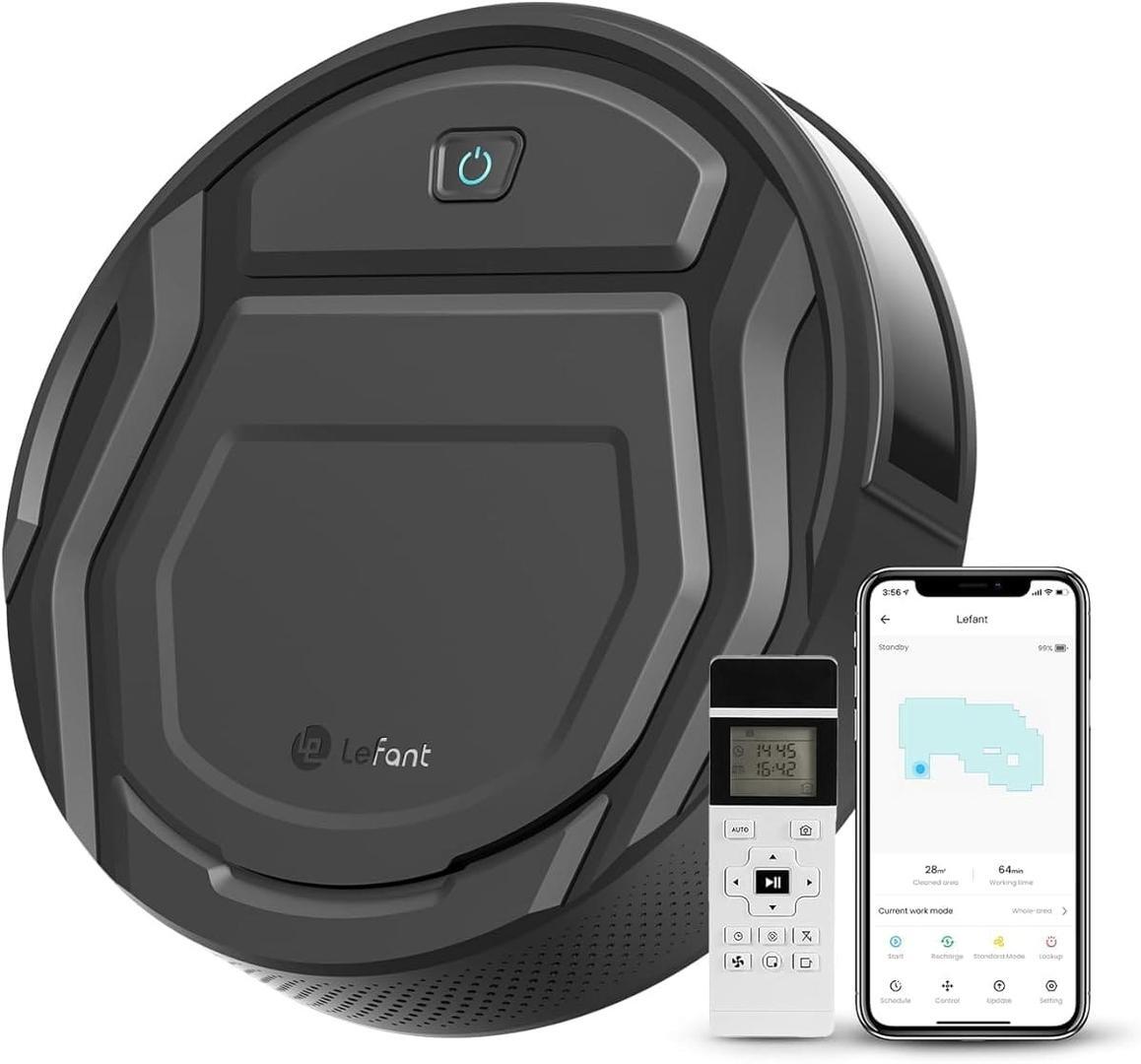 El robot aspirador de 2200Pa silencioso y con seis modos de limpieza M210 Pro de LEFANT en Amazon