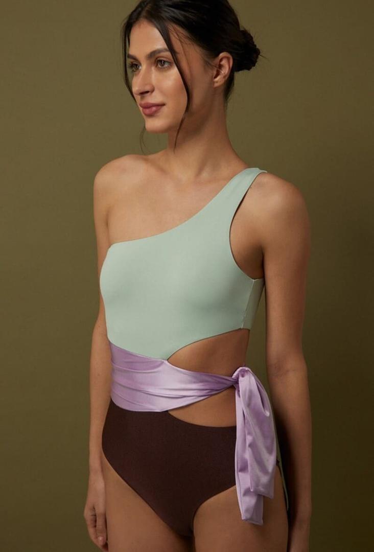 Bañador liso tricolor de Sfera