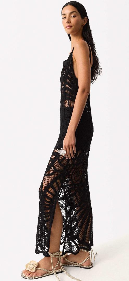 Vestido largo crochet de Parfois