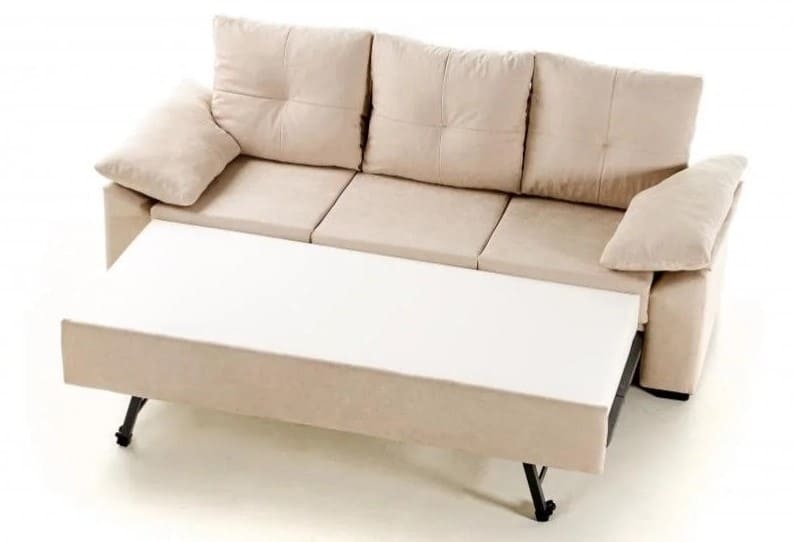 Sofá cama Panamá 3 plazas con módulo chaiselongue reversible de Leroy Merlin