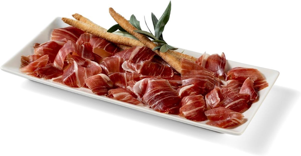 Jamón ibérico de bellota en lonchas de Navidul en Amazon