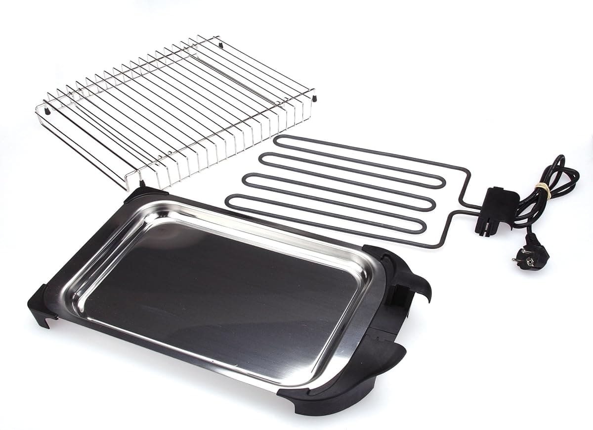 La parrilla eléctrica con 2400 W y dos alturas Jata BQ101 en Amazon