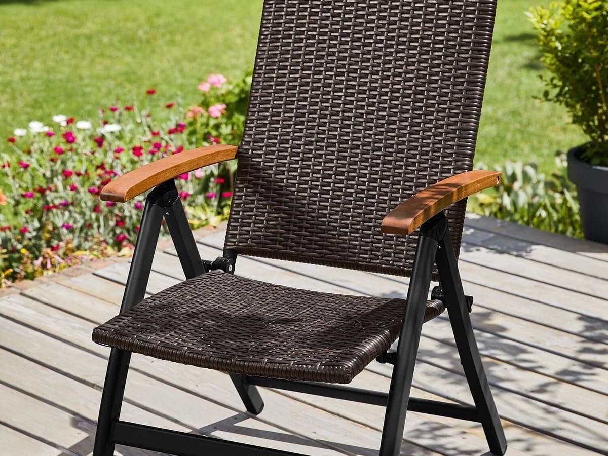 El sillón plegable de entramado Valencia de Lidl