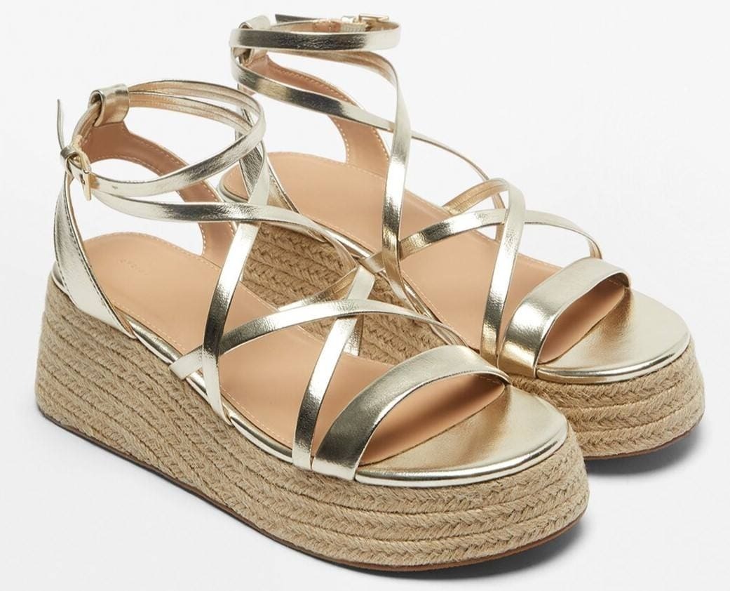 Sandalia cuña yute tiras de Lefties