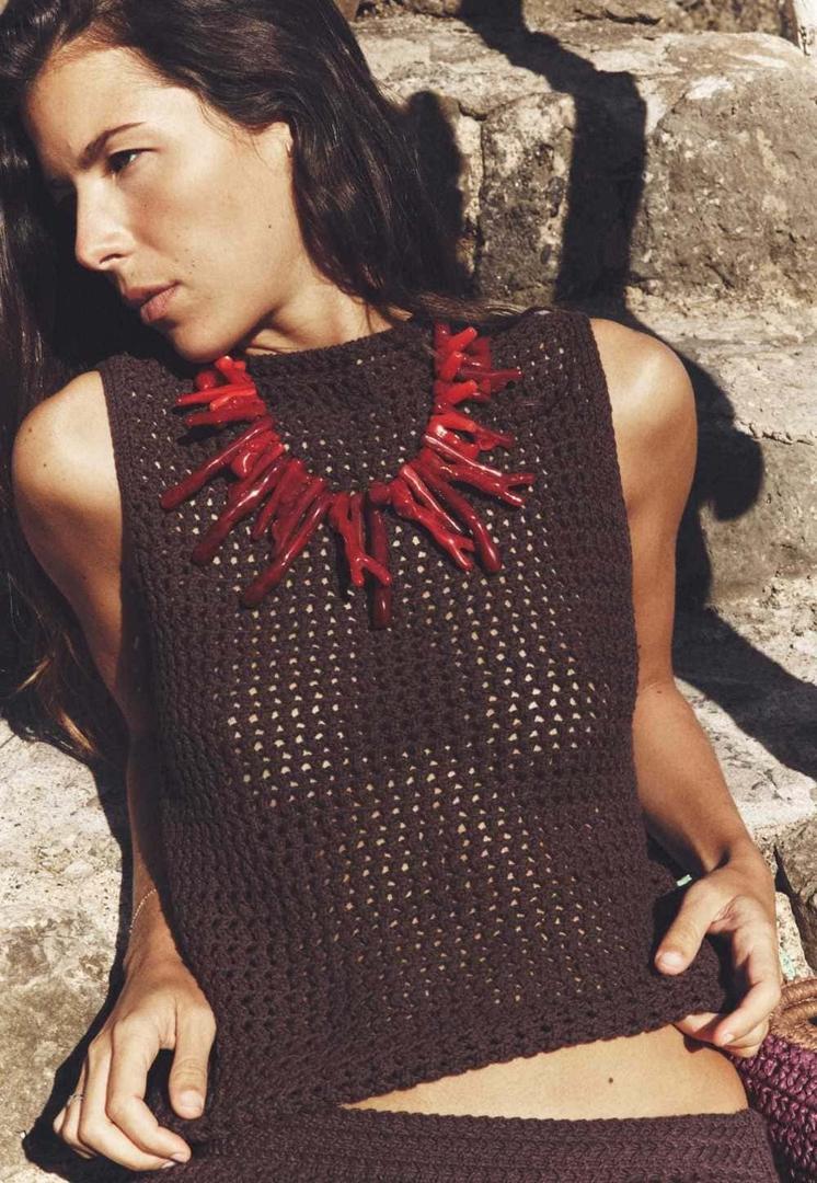 Top punto abierto de Zara