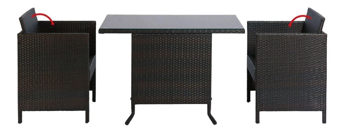 Conjunto de mesa y sillones