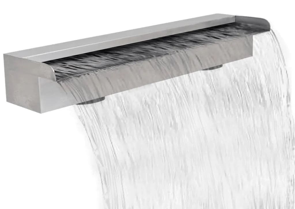 La fuente de cascada rectangular para piscina de acero inoxidable Maison Exclusive de Leroy Merlin
