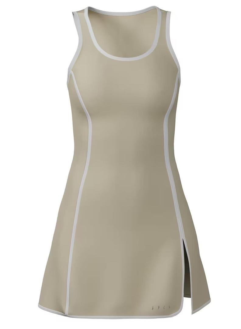 El vestido deportivo bicolor en tejido performance de Born Living Yoga en Decathlon