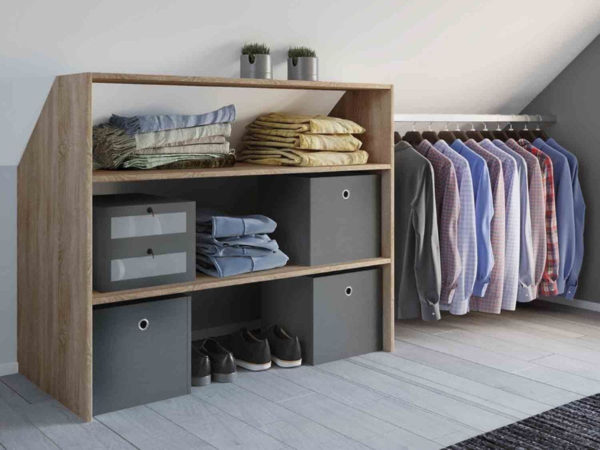 Estante de techo con perchera VCM