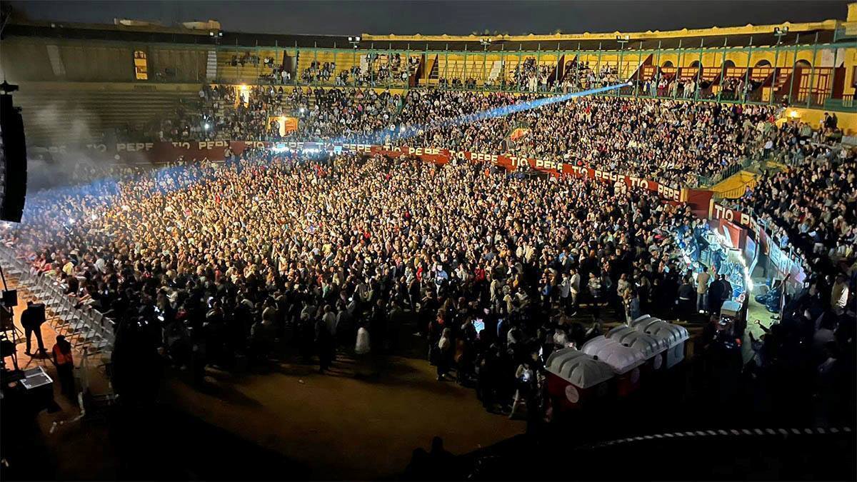 Concierto de Raule en concierto en la Plaza de Toros de Jerez
