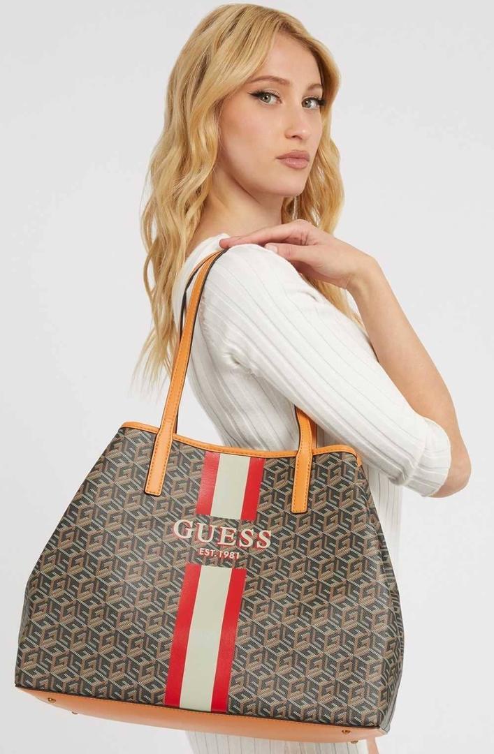 Bolso shopper vikky logotipo g cube de GUESS