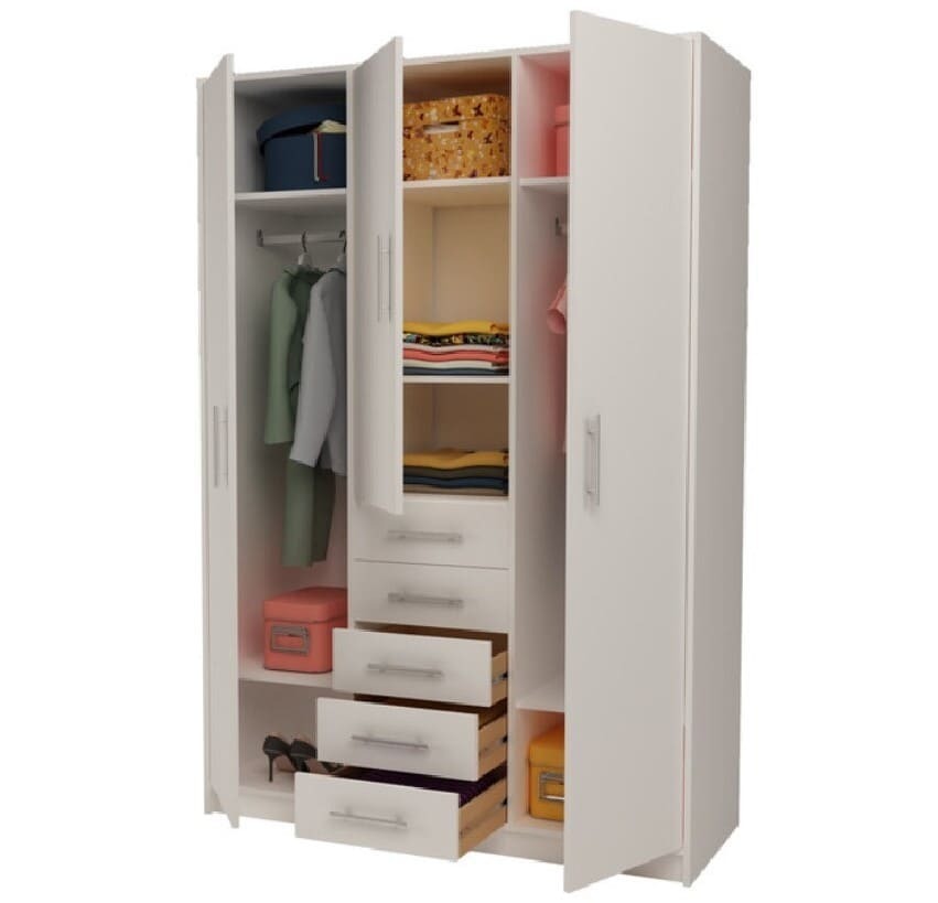 Meka BlockArmario Ropero 3 Puertas Abatibles + 5 Cajones de El Corte Inglés