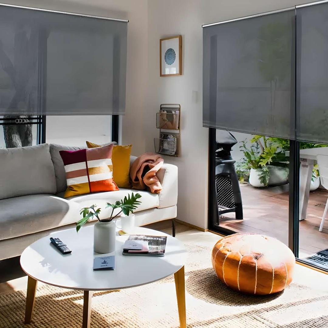 El estor enrollable screen Térmico Alu gris de Leroy Merlin