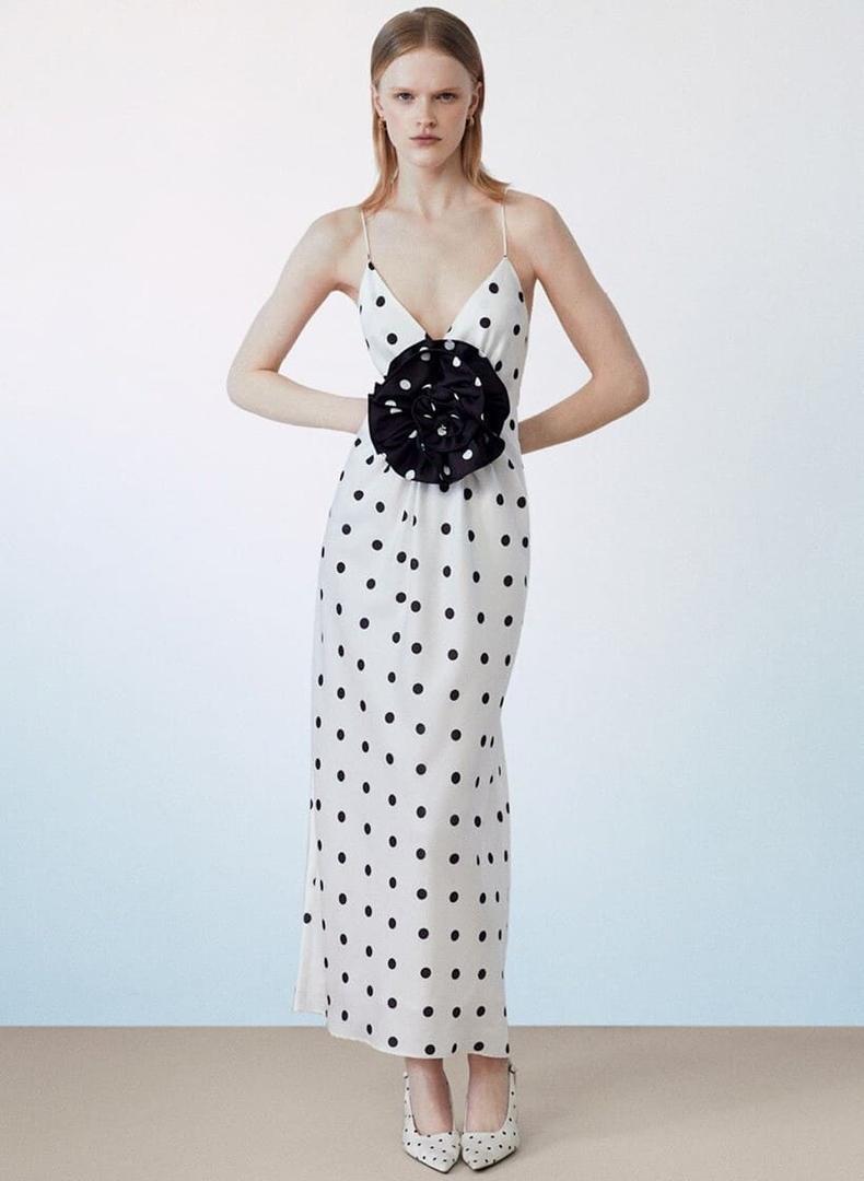 Sfera vestido lunares flor de El Corte Inglés