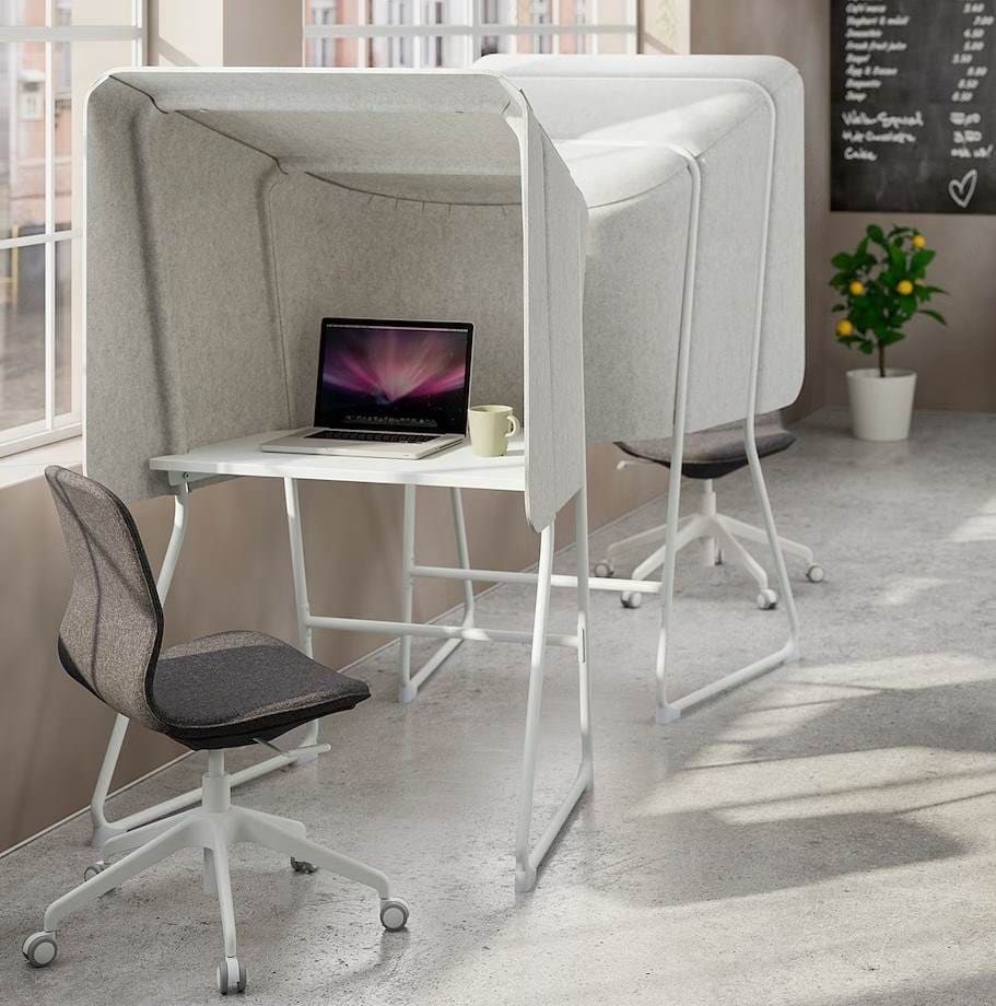 MITTZON Centro trabajo concentración beige blanco de Ikea