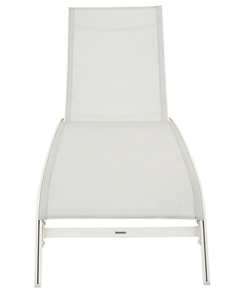 La tumbona de jardín de aluminio Naterial Lycra II blanca de Leroy Merlin