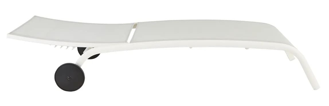 La tumbona de jardín de aluminio Naterial Lycra II blanca de Leroy Merlin