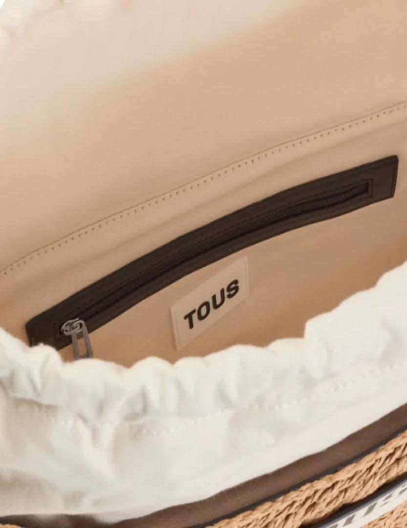 El bolso capazo grande negro Scoubidou de Tous