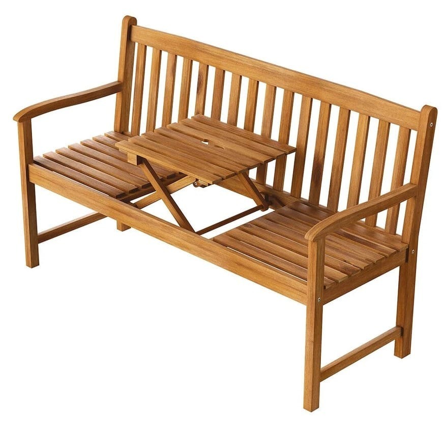 Banco de jardín con mesa plegable Livarno Home