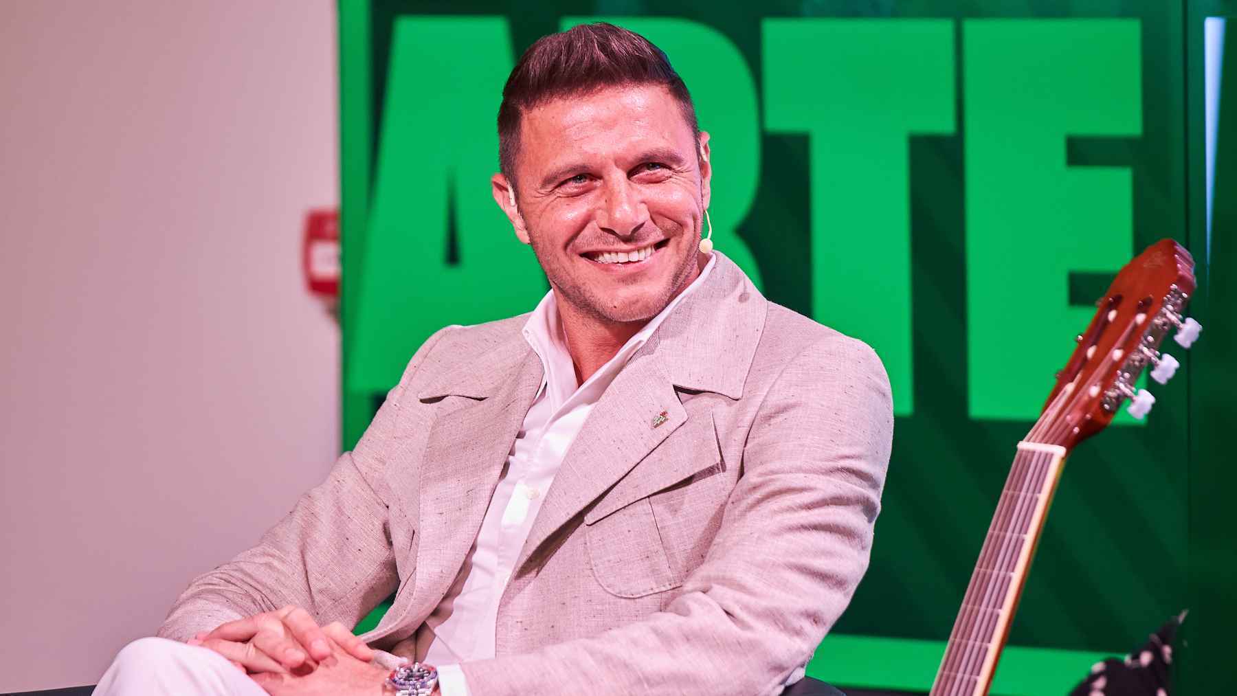 Joaquín Sánchez durante el encuentro 'Arte en Verdiblanco' | Salvador López Medina para El MIRA