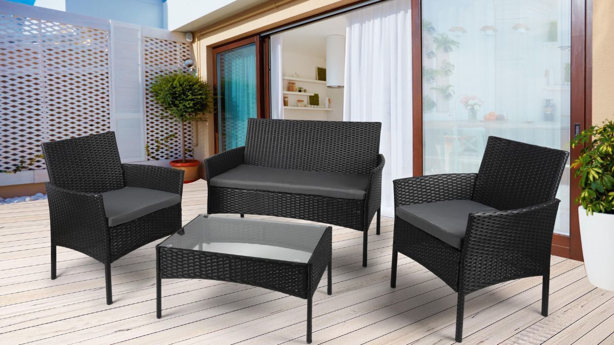 Conjunto de jardín de 4 piezas Berlín