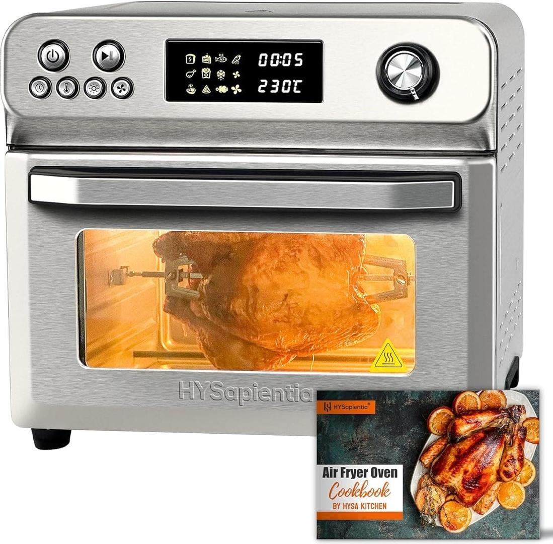 El horno freidora de aire con 1800 W y 24 litros de HYPSapientia en Amazon