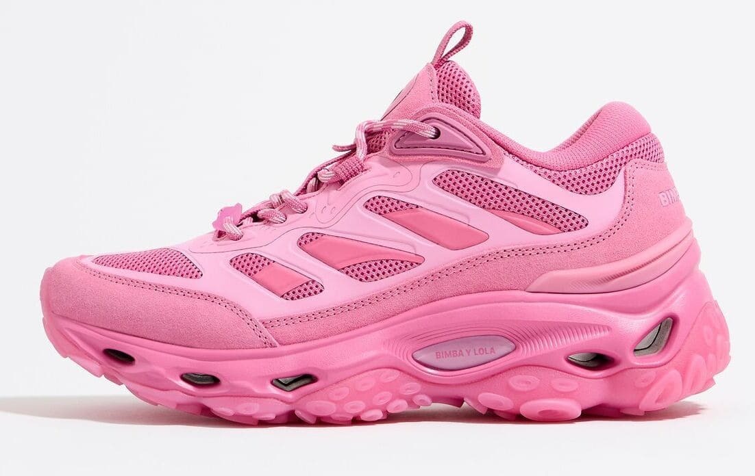 Las zapatillas deportivas de pulpo en piel color rosa de Bimba y Lola